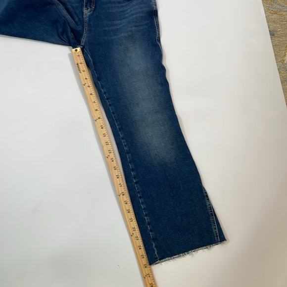 Free People Jeans Size 30 NWT High Rise Flare Crop Denim - Picture 6 of 10